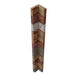 254-STACKED STONE INSIDE CORNER - 48"L X 4 3/4"W X 1 &frac12;"D - Wall Panels