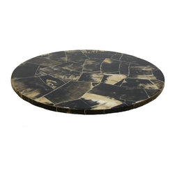 Horn Veneer Lazy Susan - Dinnerware