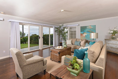 Inspiration for a transitional living room remodel in San Diego