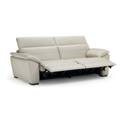 Natuzzi Editions Leather Sofa with 2 Electric Motions B718 - Sofas