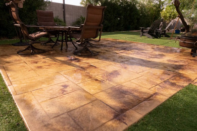 Stamping and Staining of concrete