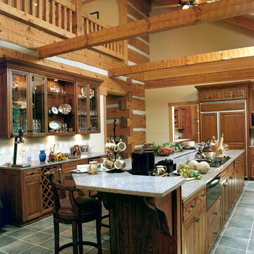 Farmhouse style log home
