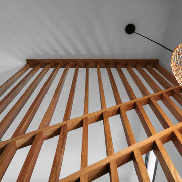 Garde-corps type claustra pour un escalier