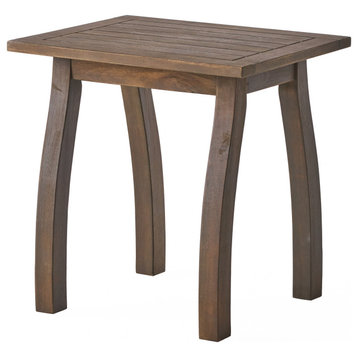 GDF Studio Sadie Acacia Accent Table, Gray