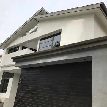 Modern rain gutters in West Los Angeles