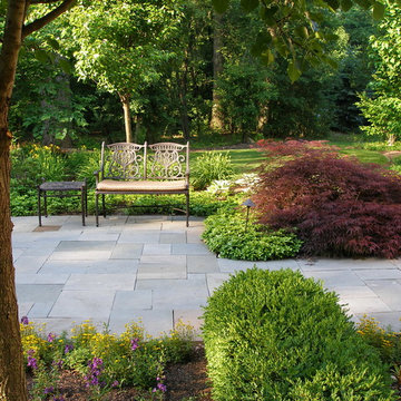 Bluestone Walk, Pergola, and Plantings