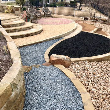 Stone walls & Pathways (Basalt & Decomposed Granite)