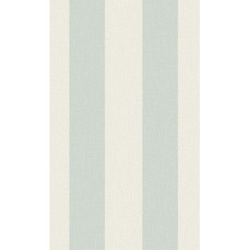 Simple Stripes Wallpaper, Aqua, Double Roll