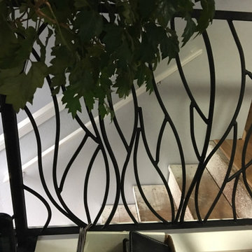 Nature Inspired Interior Iron Railings