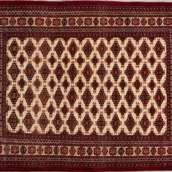 Antique Persian Turkeman rug 4'6 X 6' - Area Rugs
