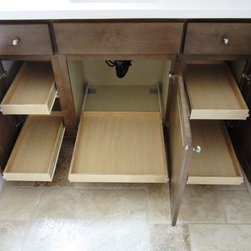 Bathroom Cabinet Pull Out Shelves by slideoutshelvesllc.com - Bathroom Cabinets