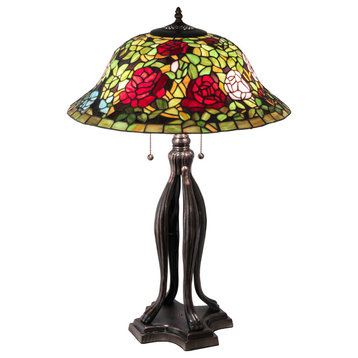 30 High Tiffany Rosebush Table Lamp