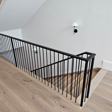 Project #119 | White Oak Staircase with Stacked Bullnose Detail