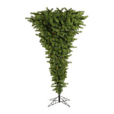 Vickerman Upside Down Artificial Tree, Tree: Green, 5.5', Lights: Warm White Led