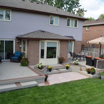 Large Veka deck with hammock.