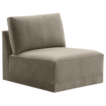 Willow Taupe Armless Chair