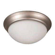 Craftmade Pro Builder Premium 2-Light 13" Flush Mount, Brushed Satin Nickel
