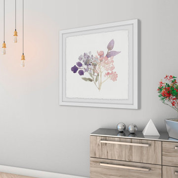 "Watercolor Bouquet 3" Framed Painting Print
