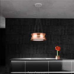 24&Prime; Arena Copper Island Range Hood - Range Hoods And Vents