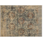 Bareens Designer Rugs - Boho Chic Modern Slack Beige/Grey Wool Rug - 8'9'' x 12'2'' - A Persian influenced Turkish hand knotted rug made by skilled artisans capable of creating the most exceptional vegetable dyes and hand-spun New Zealand wool. This gorgeous one of a kind Peshawar Kafkaz handmade rugs is also known as a Chobi Ziegler Rug. This gorgeous rug is extremely versatile and is famous for its pleasing color palette and informal design that works in a myriad of interiors. It has been expertly hand-tied, finished, sun-dried, and can contain up to 1.5 million knots. It takes 4 skilled artisans to hand knot this rug nine to twelve months to complete this piece of art. The invigorating colors and patterns in this rug will give your home an elegant and fresh appearance. While drawing upon the coloring and patterns of antique rugs, contemporary Peshawar pieces incorporate modern design motifs and feature vibrant color tones. Give your room a luxurious look and feel with this beautiful rug with gorgeous color pallet. The intricate design allows this oriental rug to create a royal ambience in any d�cor. Hand knotted construction and natural fibers gives this rug soft feel under your feet.