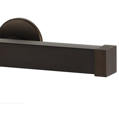 Nexgen Non-Telescoping Aluminum Traverse Rod With Endcap, Bronze, 96