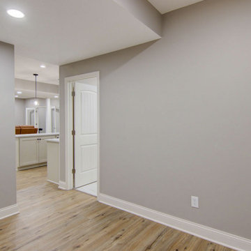 Transitional Basement Finish Liberty, MO