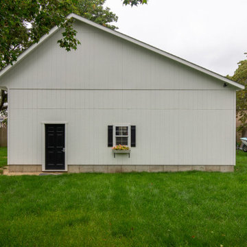 32×28 Single-Story Saltbox Garage