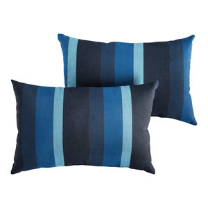 Preston Sunbrella Outdoor Lumbar Pillow Contemporary Outdoor Cushions And Pillows By Mozaic Company