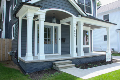 Inspiration for a porch remodel in Detroit