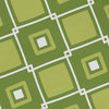 Square Pop, Geometric Print Napkin, Green, Set of 4