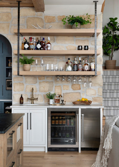 Rustic Home Bar by Tays & Co Design Studios