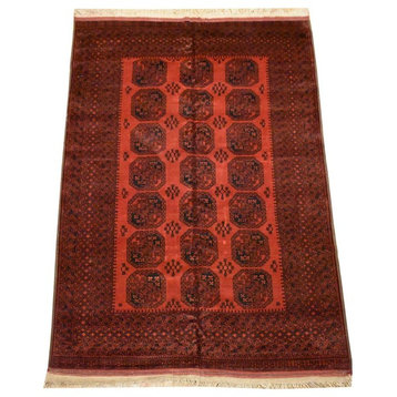 Tribal Afghan Fielpa Oriental Rug, 6'7"x9'10"
