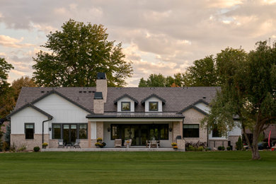 Inspiration for a transitional exterior home remodel in Other