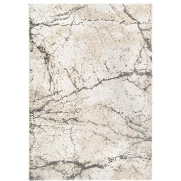 Palmetto Living by Orian Mystical Marquina Ivory Area Rug, 5'3"x7'6"