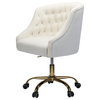Home Office Swivel Chair, Ivory