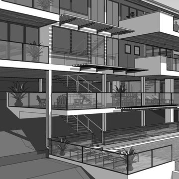 New energy efficient contemporary home - Tiburon California