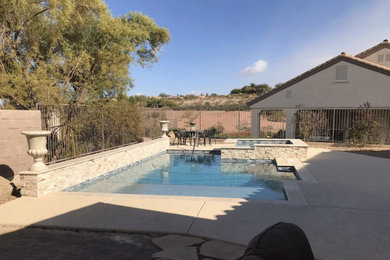 Example of a pool design in Las Vegas