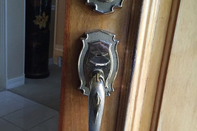 Entry door hardware replacement