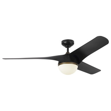 Monte Carlo Fan Company Akova LED Indoor Ceiling Fan, Matte Black