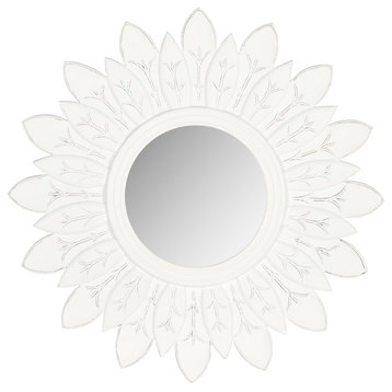 Safavieh Sun King Mirror, White