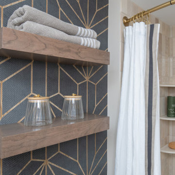 Dramatic Guest Bathroom Design