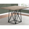 Dining Table 48" Rectangular Small Kitchen Dining Room Metal Beige Black