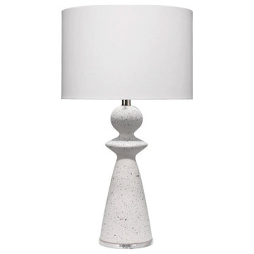 Davignon White Stone Table Lamp