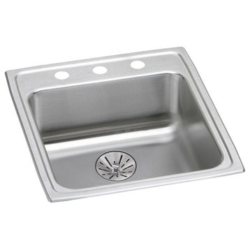 LRAD202265PD3 Lustertone Classic Stainless Steel ADA Sink with Perfect Drain