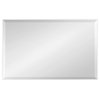 Rhodes Framed Wall Mirror, White, 24.75x36.75