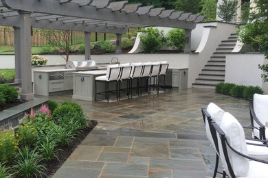 Inspiration for a large timeless patio remodel in Philadelphia