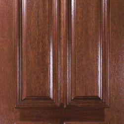 Pre-hung Entry Single Door 96 Wood Mahogany 6 Panel Solid - Front Doors