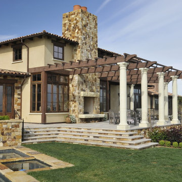 Patio & Trellis Overlooking Vineyard