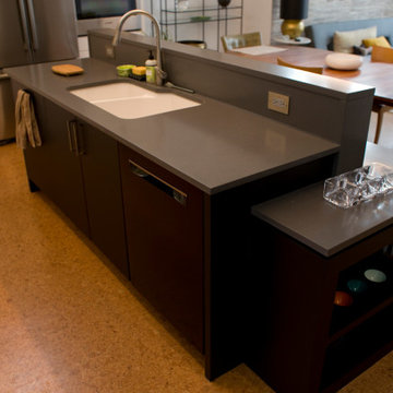 Pietra, Ice and Sable styles kitchen