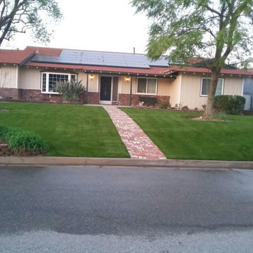 Front yards with Artificial Turf